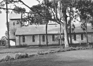 ELCT, Kagera-regionen, Tanzania. Kigarama kirke, Bukoba. (Anvendt i brochure: Noget om DMS, 1966)