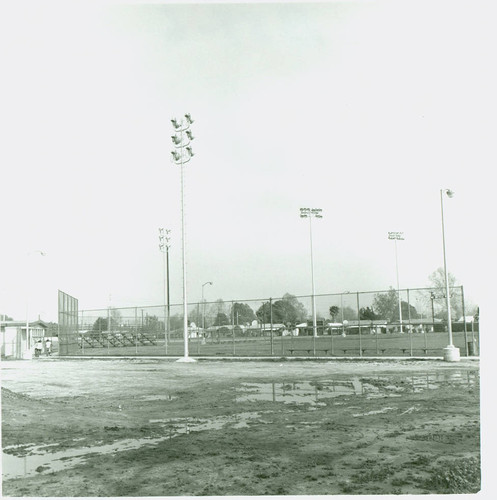 View of baseball field at Bassett County Park