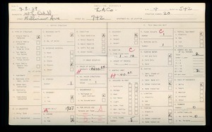 WPA household census for 742 HILLVIEW, Los Angeles County