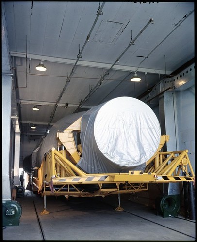Environmental chamber--'Pt. Loma binder; 3-10-59; Pt. Loma; Missile trailer in environmental chamber