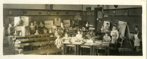 Emerson Elementary School, first grade classroom