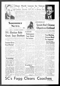 Summer News, Vol. 11, No. 8, July 19, 1956
