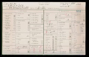 WPA household census for B N STREET FIELD, Los Angeles County