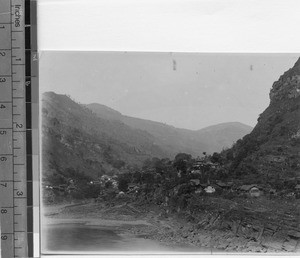 Border village, Sichuan, China, ca.1915-1925
