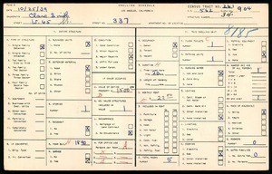 WPA household census for 337 WEST 65TH STREET, Los Angeles County