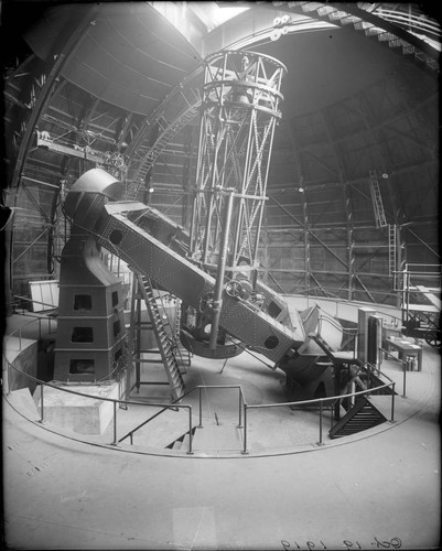 100-inch reflecting telescope tube, Mount Wilson Observatory