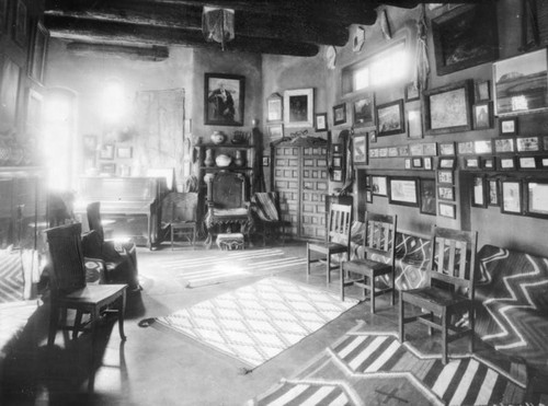 Interior of Lummis' house