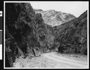 Odessa Canyon on the way to Death Valley from Barstow in Calico, ca.1900-1950
