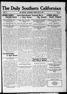 The Daily Southern Californian, Vol. 4, No. 44, May 08, 1914