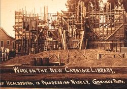 Work on the new Carnegie Library