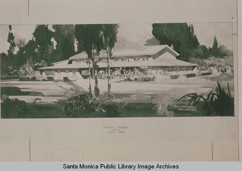 Artists's rendering of the Pacific Palisades Recreation Center in Pacific Palisades, Calif