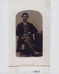 Portrait of Nathan James Titus as a young man, November 24, 1865