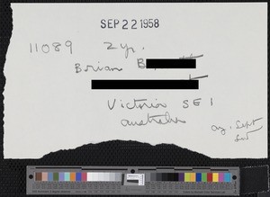 Brian B., letters (1958/1959)