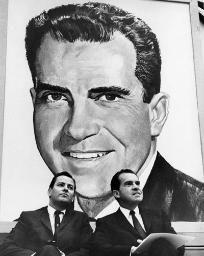 Nixon attacks Brown record on business