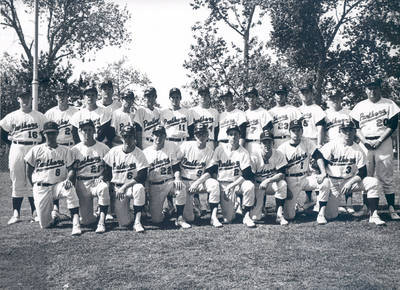 Chapman College Panthers baseball team, Orange, California, 1970