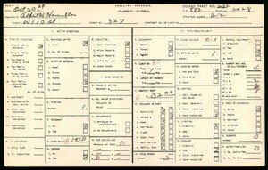 WPA household census for 337 WEST 110TH STREET, Los Angeles County
