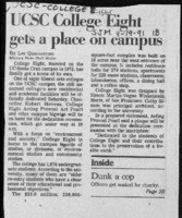 UCSC College Eight gets a place on campus