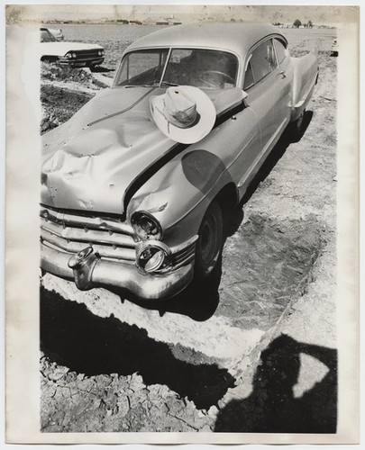 Cadillac Ranch photographs (Cadillac with hat)