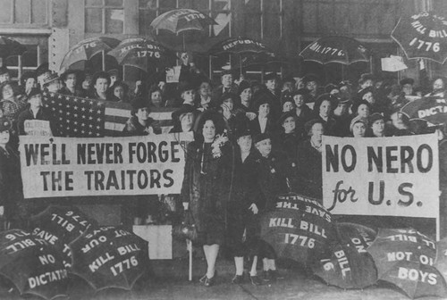 Photograph, We'll never forget the traitors. No Nero for U.S., 1941