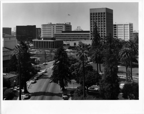1975 Plaza Park and downtown San Jose