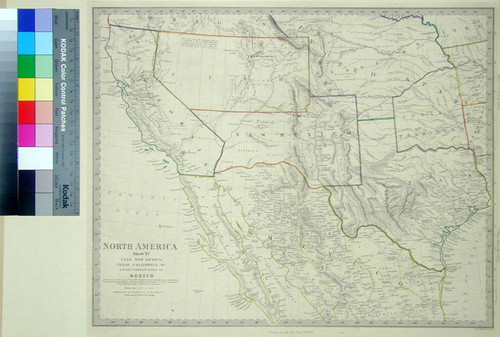 North America, Sheet XV Utah, New Mexico, Texas, California, &c. and the Northern States of Mexico