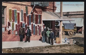 "1647 - Bulletin Board, Chinatown", postcard, 1909-12-11