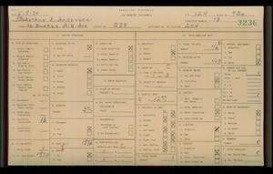 WPA household census for 238 S BUNKER HILL, Los Angeles