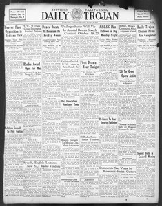 Daily Trojan, Vol. 24, No. 20, October 06, 1932