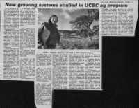 New growing systems studied in UCSC ag program