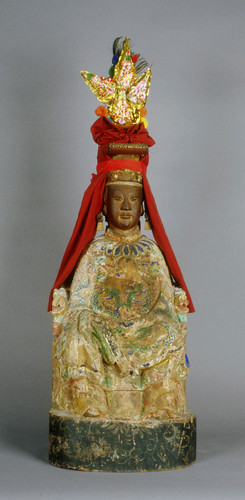 Shrine figure - Tien Hou, Queen of Heaven, Goddess of the Sea (Shang Mo figure). Approx 2' tall