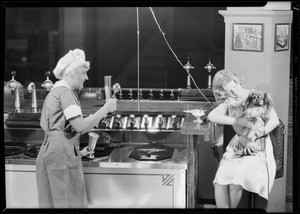 Soda fountain shots, Weber Showcase & Co., Southern California, 1931