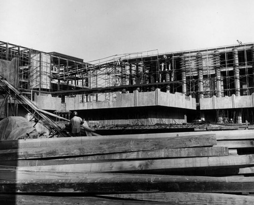Construction of the L.A. County Museum of Art