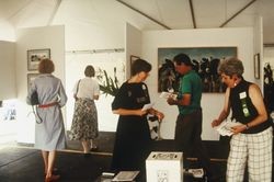 Clover Stornetta's "Moona Lisa Gallery" during the open house festivities held at the Clover Stornetta plant, 91 Lakeville Street, September 28, 1991