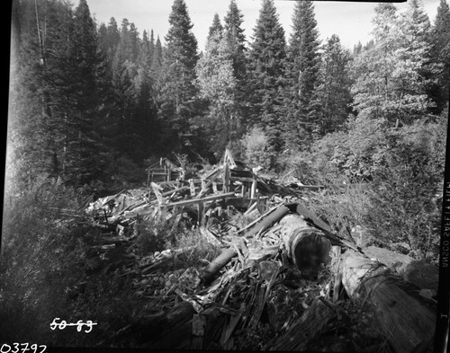 Dillwood, Sequoia Logging, Ruins of Old Dillon Mill
