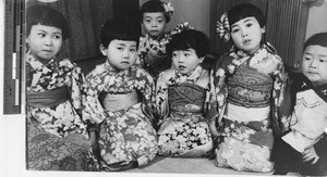 Japanese children at Fushun, China, 1941