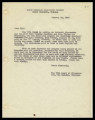 Letter from the YWCA Board of Directors, Mrs. Don Tonuimi, Chairman, Heart Mountain Relocation Project, January 19, 1944