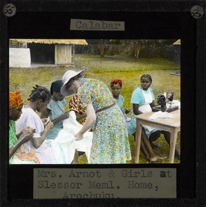 "Mrs Arnott & Girls at Slessor Memorial Home, Arochuku", Calabar