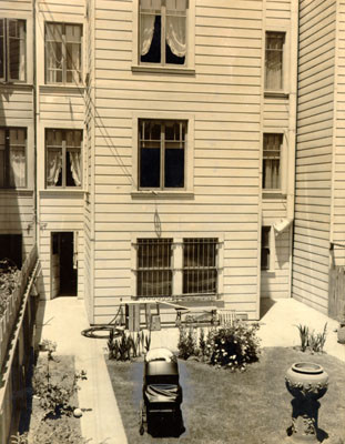[Rear view of the 2331 North Point Street residence]