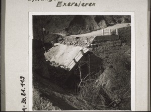 Bridge outside Fiutschu which has been destroyed