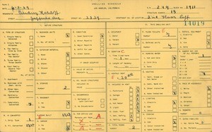 WPA household census for 3339 JEFFRIES AVE, Los Angeles