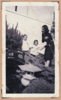 Ethel (Sissle) Gordon with daughter Cynthia and Paula Brown Higgins , Los Angeles, 1940s