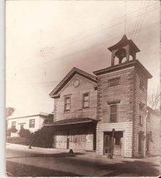 Sebastopol City Hall and Firehouse, located at the corner of Bodega Avenue and Edman Way, about 1927