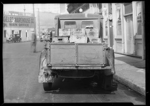 La Besque dairy truck, owner & assured, Los Angeles, CA, 1934