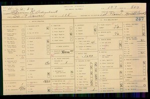 WPA household census for 115 S FLOWER, Los Angeles