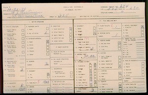 WPA household census for 325 W VERNON AVE, Los Angeles County