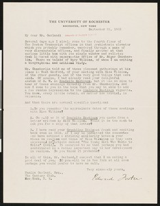 Edward Foster, letter, 1932-09-21, to Hamlin Garland