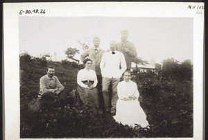 Missionaries in Bombe. Schkölziger, Leimbacher, Kellers, Ernst, Mrs Schkölziger