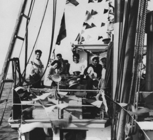 Mexican Americans on tuna boat