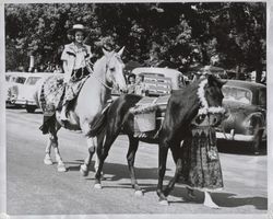 Participants in the mounted parade at the Valley Moon Vintage Festival