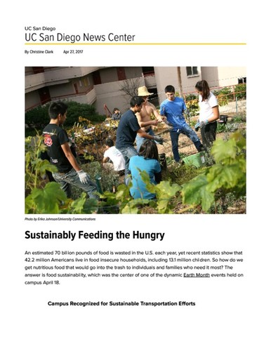 Sustainably Feeding the Hungry